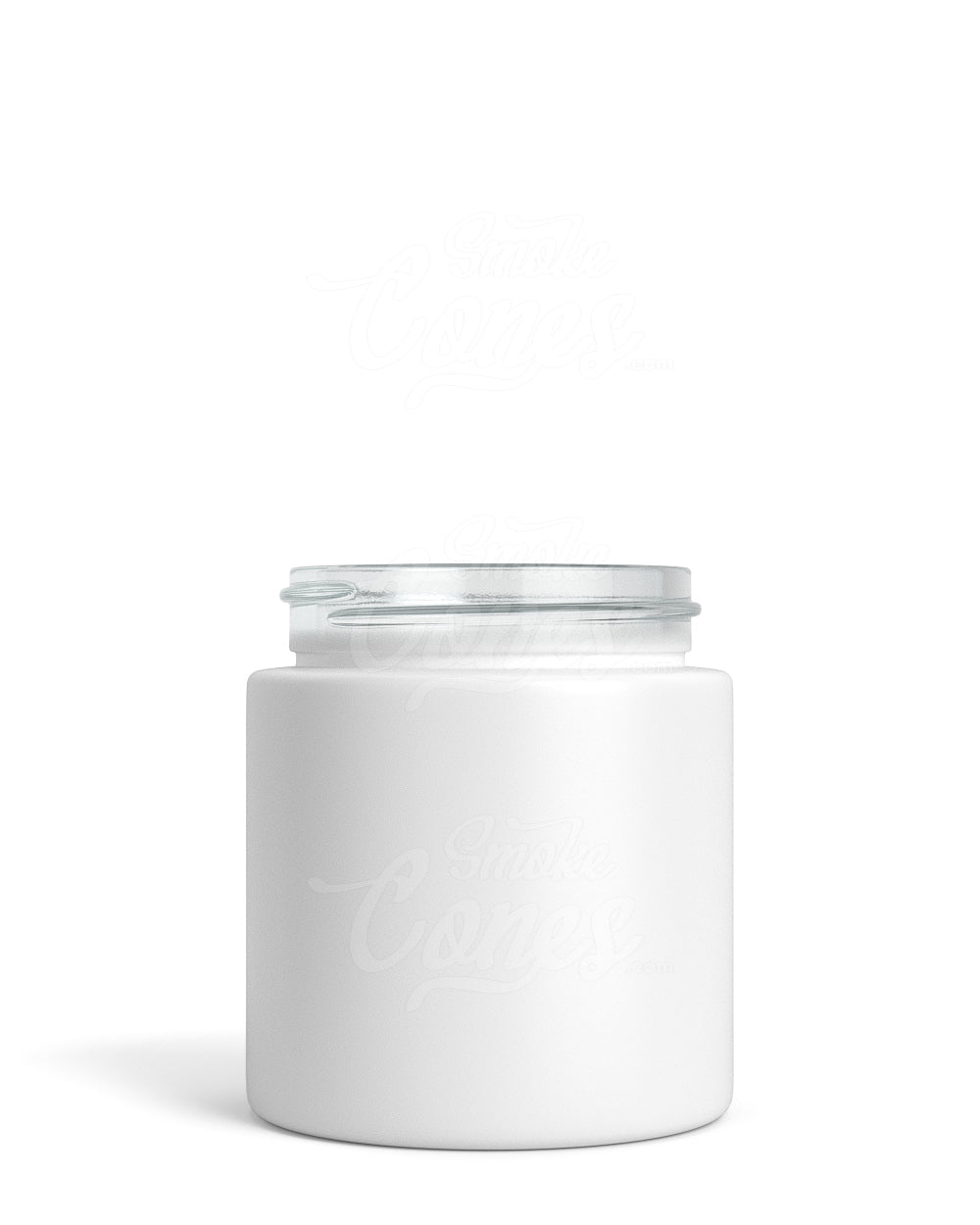 3oz Straight Sided Matte White Glass Jars 150/Box