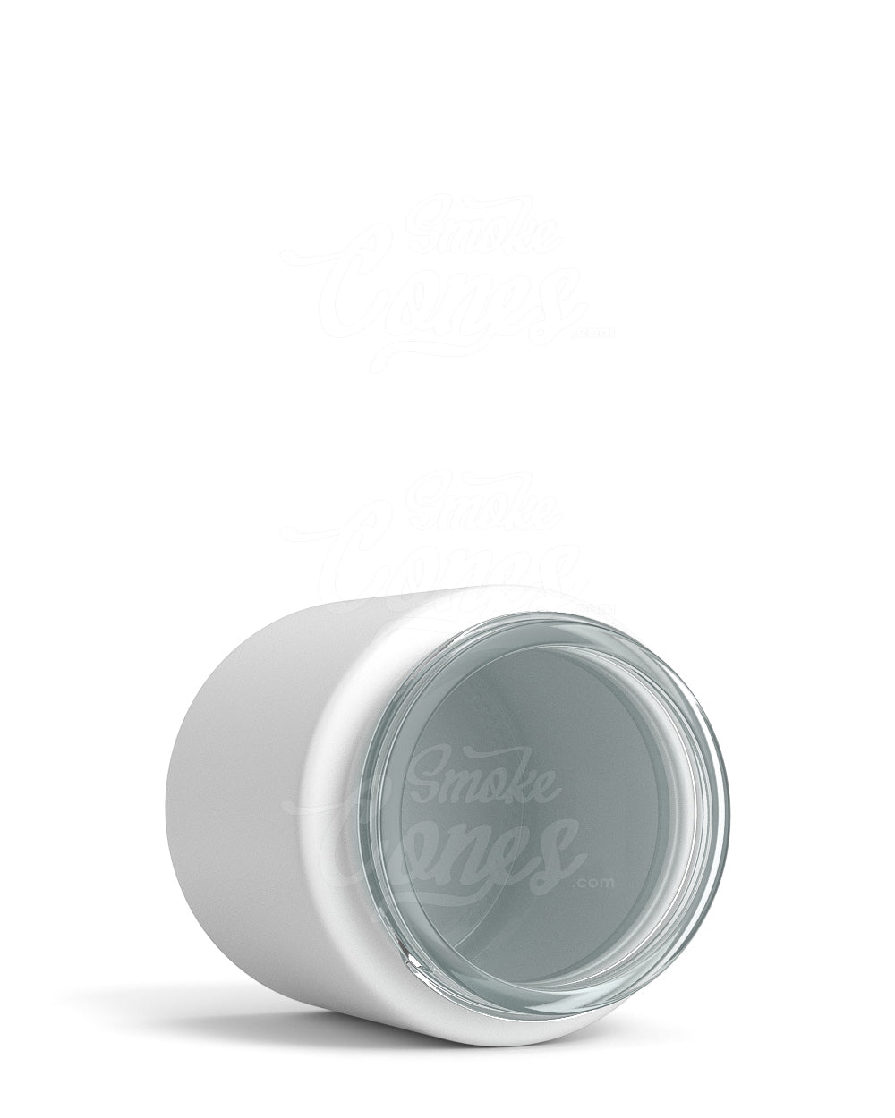 3oz Straight Sided Matte White Glass Jars 100/Box