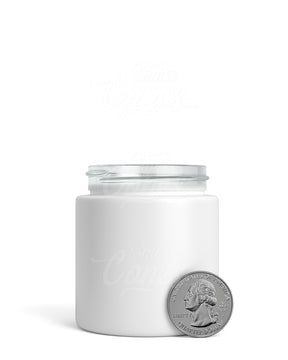 3oz Straight Sided Matte White Glass Jars 100/Box