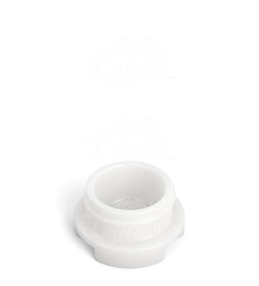 28mm Grow Pack Supply Child Resistant White 9ml Glass Concentrate Jar w/ Glossy Black Cap 320/Box - 2