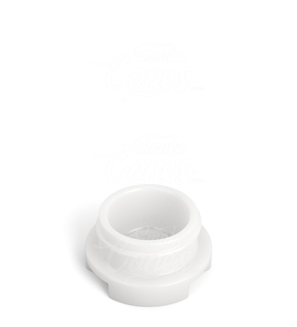 28mm Grow Pack Supply Child Resistant White 9ml Glass Concentrate Jar w/ Matte White Cap 320/Box - 2