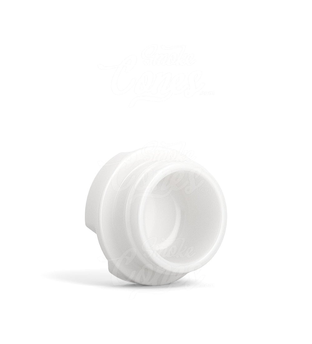 28mm Grow Pack Supply Child Resistant White 9ml Glass Concentrate Jar w/ Matte White Cap 320/Box - 4