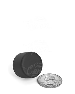 20mm Smooth Push and Turn Child Resistant Plastic Caps With Foam Liner - Matte Black - 400/Box