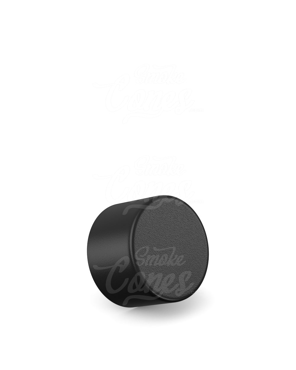 28mm Smooth Push and Turn Flat Plastic CR Caps For Wide Body Glass Tubes - Matte Black - 200/Box