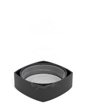 38mm Smooth Push and Turn Child Resistant Plastic Pillow Caps With Teflon Liner - Matte Black - 240/Box