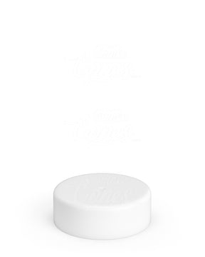 Child Resistant | Smooth Push Down & Turn Plastic No Text Caps w/ Foil Liner | 38mm - Matte White - 320 Count