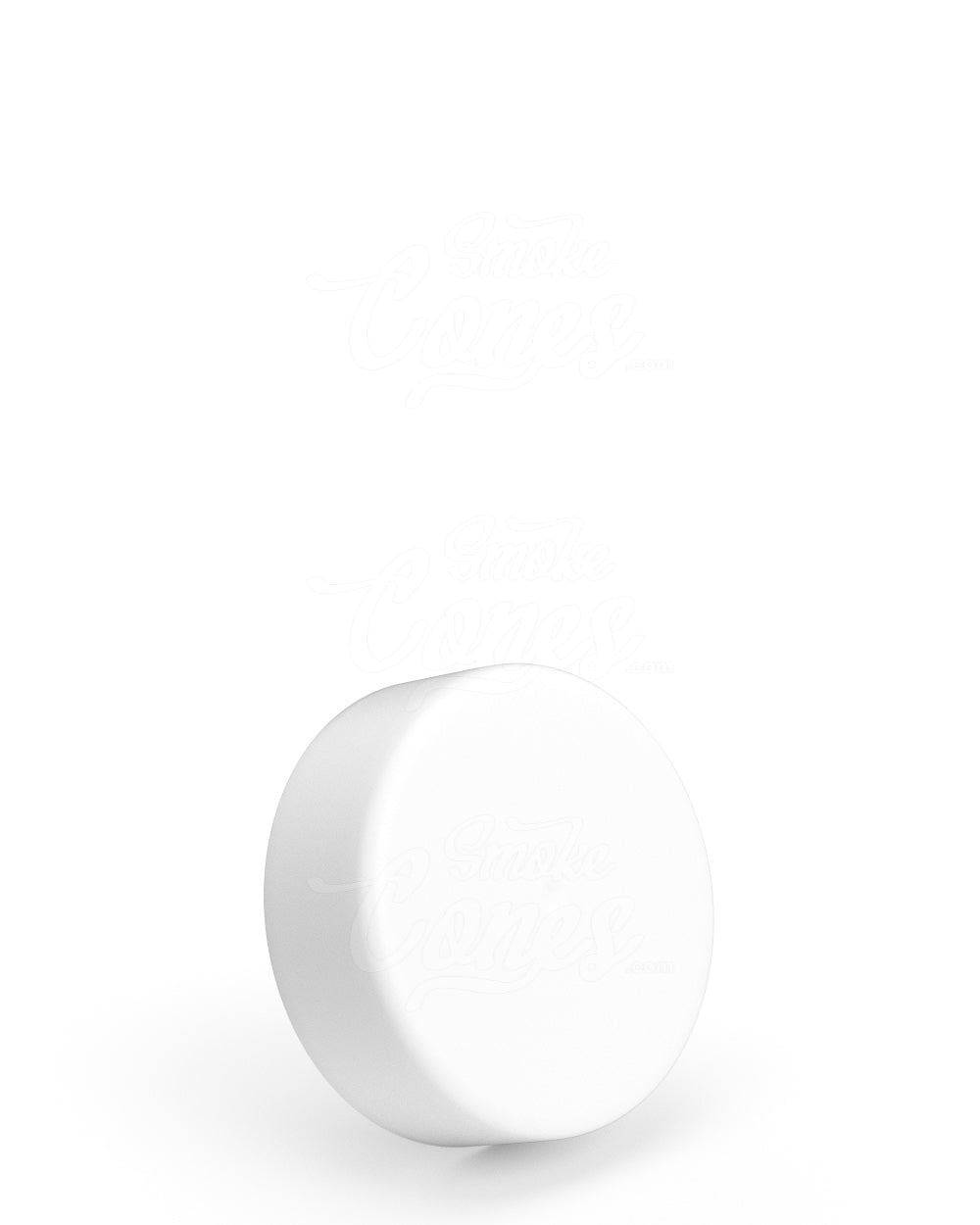 Child Resistant | Smooth Push Down & Turn Plastic No Text Caps w/ Foil Liner | 38mm - Matte White - 320 Count