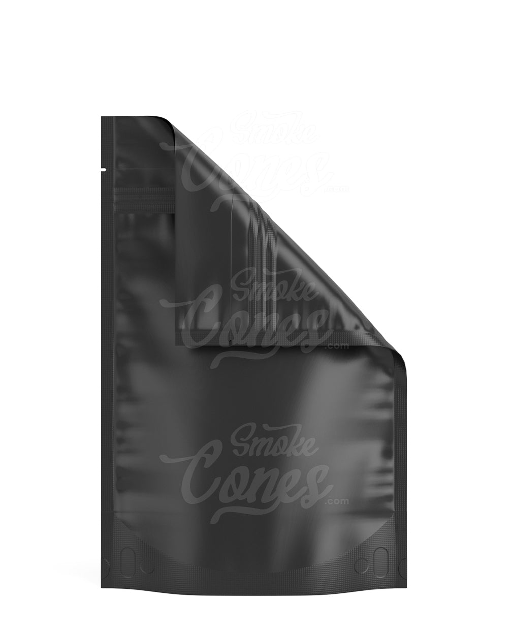 Matte Black 6" x 9.25" Mylar Tamper Evident Bags (28 grams) 1000/Box