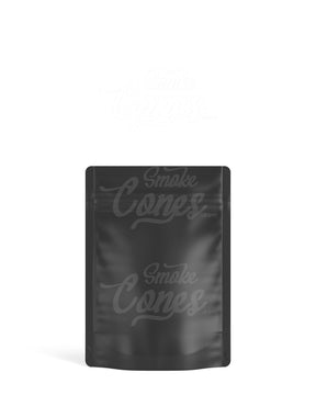 Matte-Black 3.7" x 5" Mylar Tamper Evident Bags (3.5 grams) 1000/Box