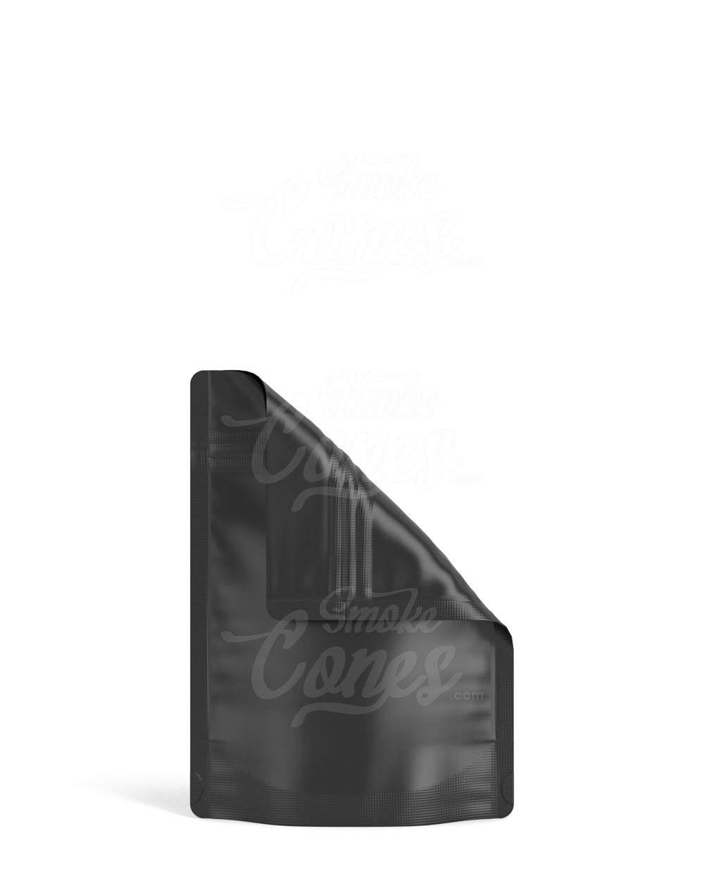 Matte-Black 3.7" x 5" Mylar Tamper Evident Bags (3.5 grams) 1000/Box