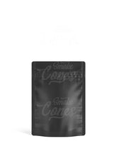 Matte-Black 3.62" x 5" Mylar Tamper Evident No Tear Notch Bags (3.5 grams) 1000/Box