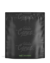 Matte-Black 14.6" x 16.4" Mylar Tamper Evident Tear Notch PCR Bags (448 grams) 100/Box