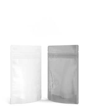 Matte-White 3.6" x 5" Mylar Tamper Evident Vista Tear Notch Bags (3.5 grams) 1000/Box