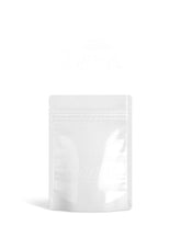 Glossy-White 3.6" x 5" Mylar Tamper Evident Tear Notch Bags (3.5 grams) 1000/Box