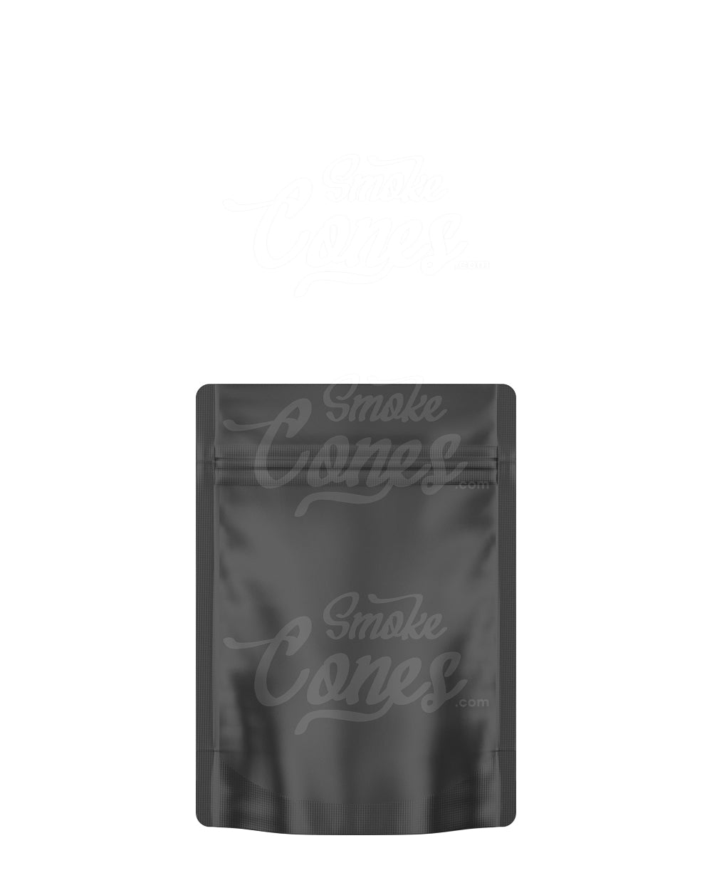 Matte-Black 3.7" x 5" Mylar Tamper Evident PCR Bags (3.5 grams) 1000/Box