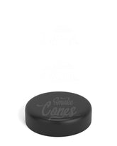 53mm Round Push and Turn Child Resistant Plastic Caps With Foam Liner - Matte Black - 100/Box