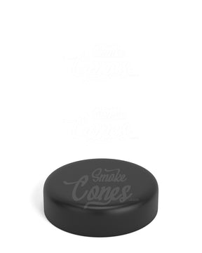 53mm Round Push and Turn Child Resistant Plastic Caps With Foam Liner - Matte Black - 100/Box