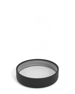 53mm Round Push and Turn Child Resistant Plastic Caps With Foam Liner - Matte Black - 100/Box