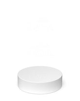 53mm Push and Turn Child Resistant Plastic Caps With Foam Liner - Matte White - 100/Box