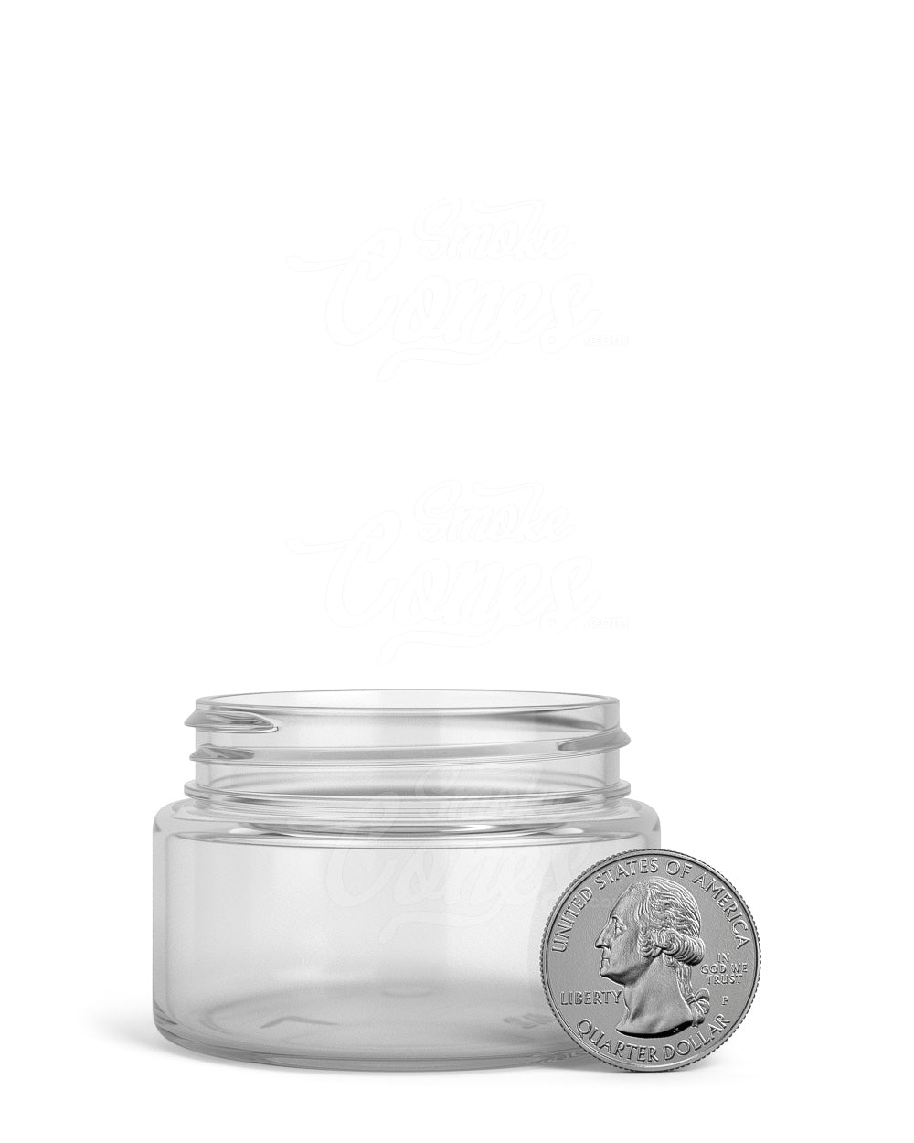 Straight Sided Clear Plastic Jars | 53mm - 2oz - 200 Count