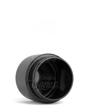 3oz Straight Sided 50mm Black Plastic Jars 100/Box