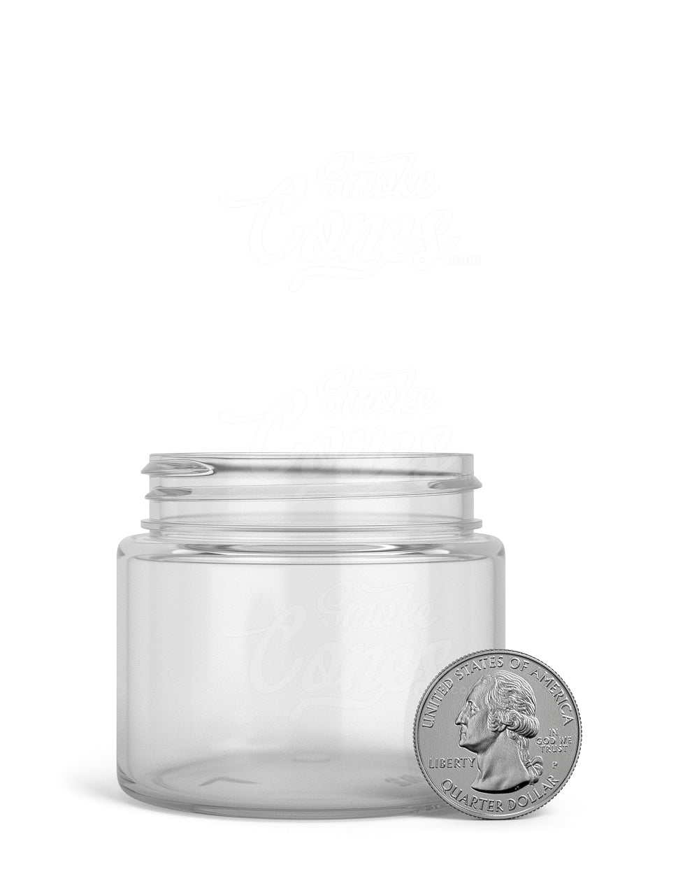 3oz Straight Sided Clear Plastic Jars 100/Box