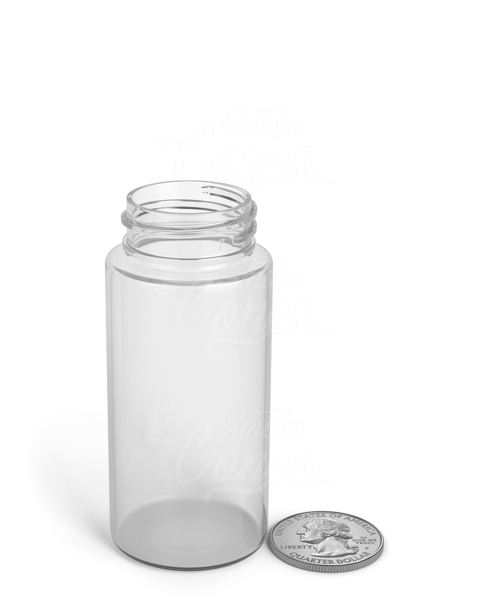 2oz Wide Mouth Straight Sided Clear Plastic Jars 250/Box