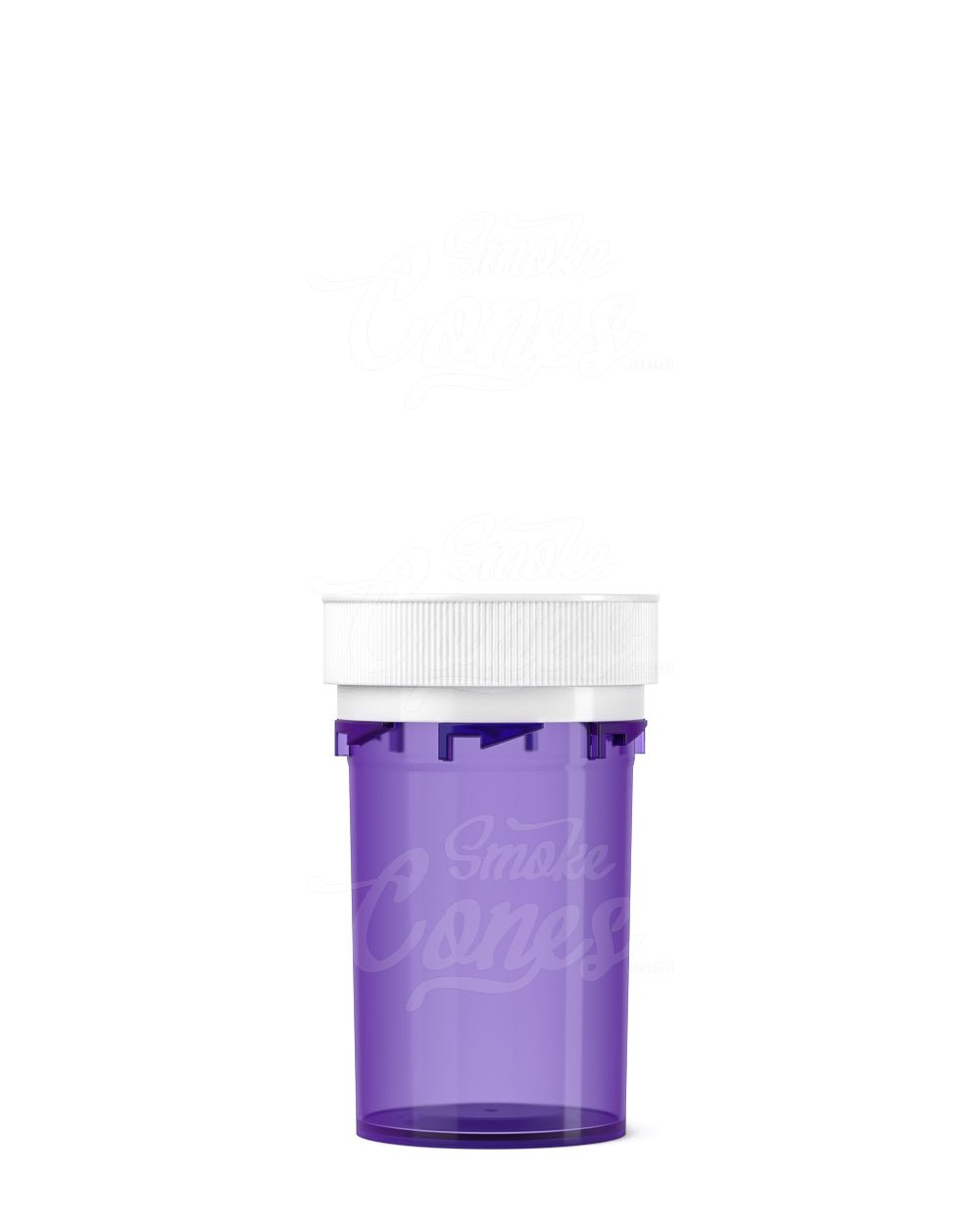 77mm Child Resistant Purple Reversible Cap Vials 275/Box - 6