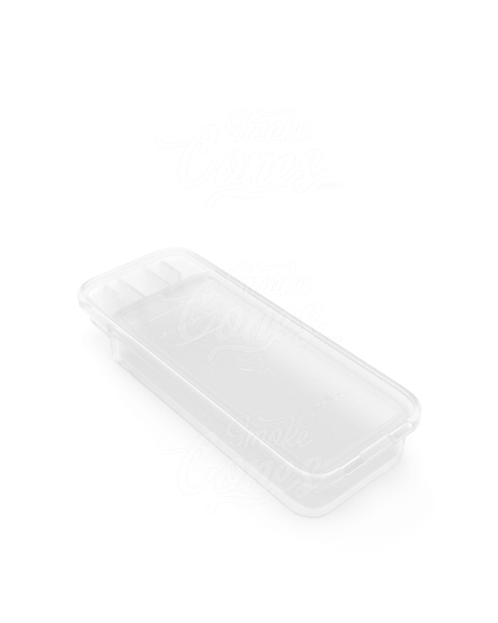 70mm Pollen Gear Clear SnapTech Child Resistant Edible & Pre-Roll Small Joint Case 240/Box - 6