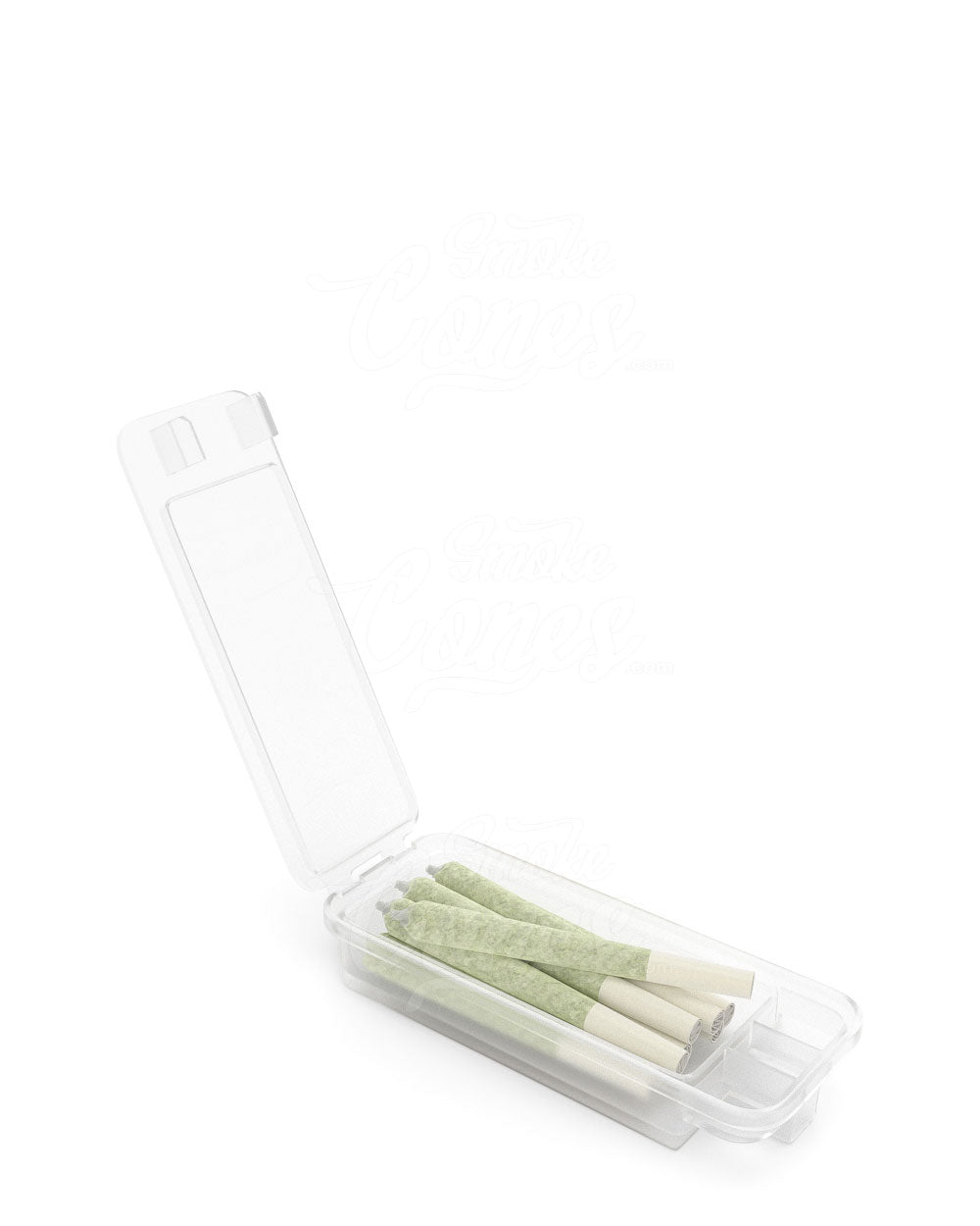 70mm Pollen Gear Clear SnapTech Child Resistant Edible & Pre-Roll Small Joint Case 240/Box - 2