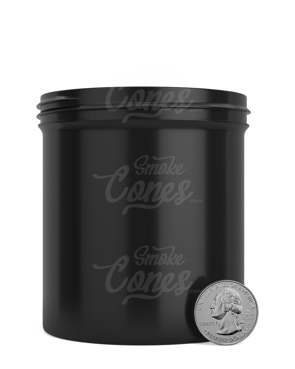 Wide Mouth Straight Sided 16oz Black Plastic Jars 205/Box