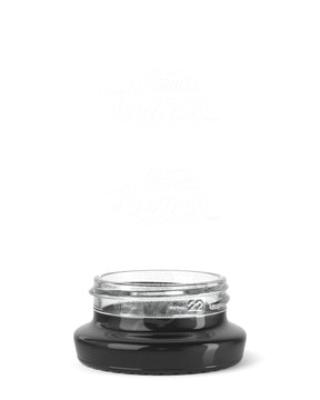 38mm Matte Black 9ml Glass Concentrate Jar w/ Silver Interior 240/Box