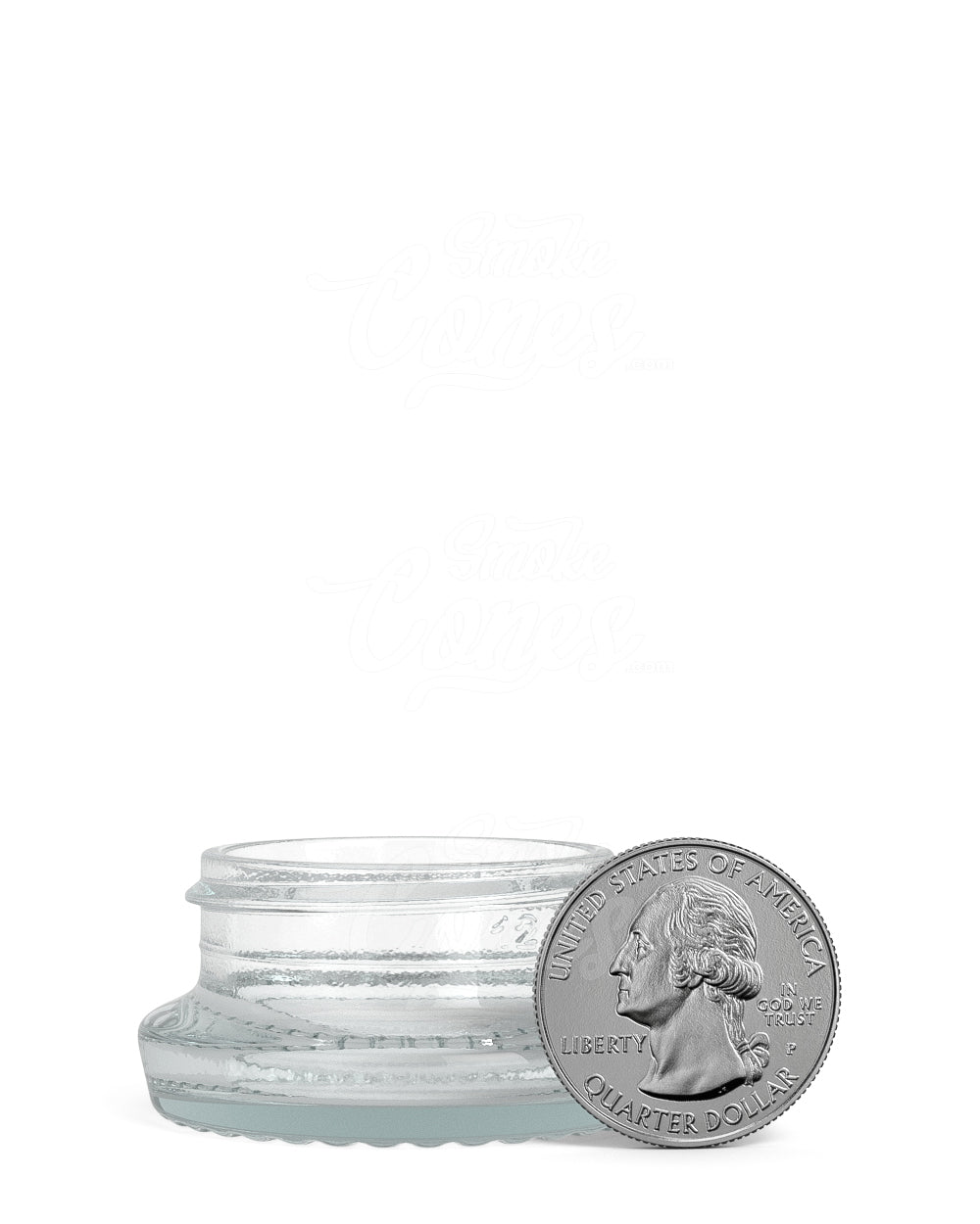 38mm Clear 9ml Glass Concentrate Jar 240/Box - 5