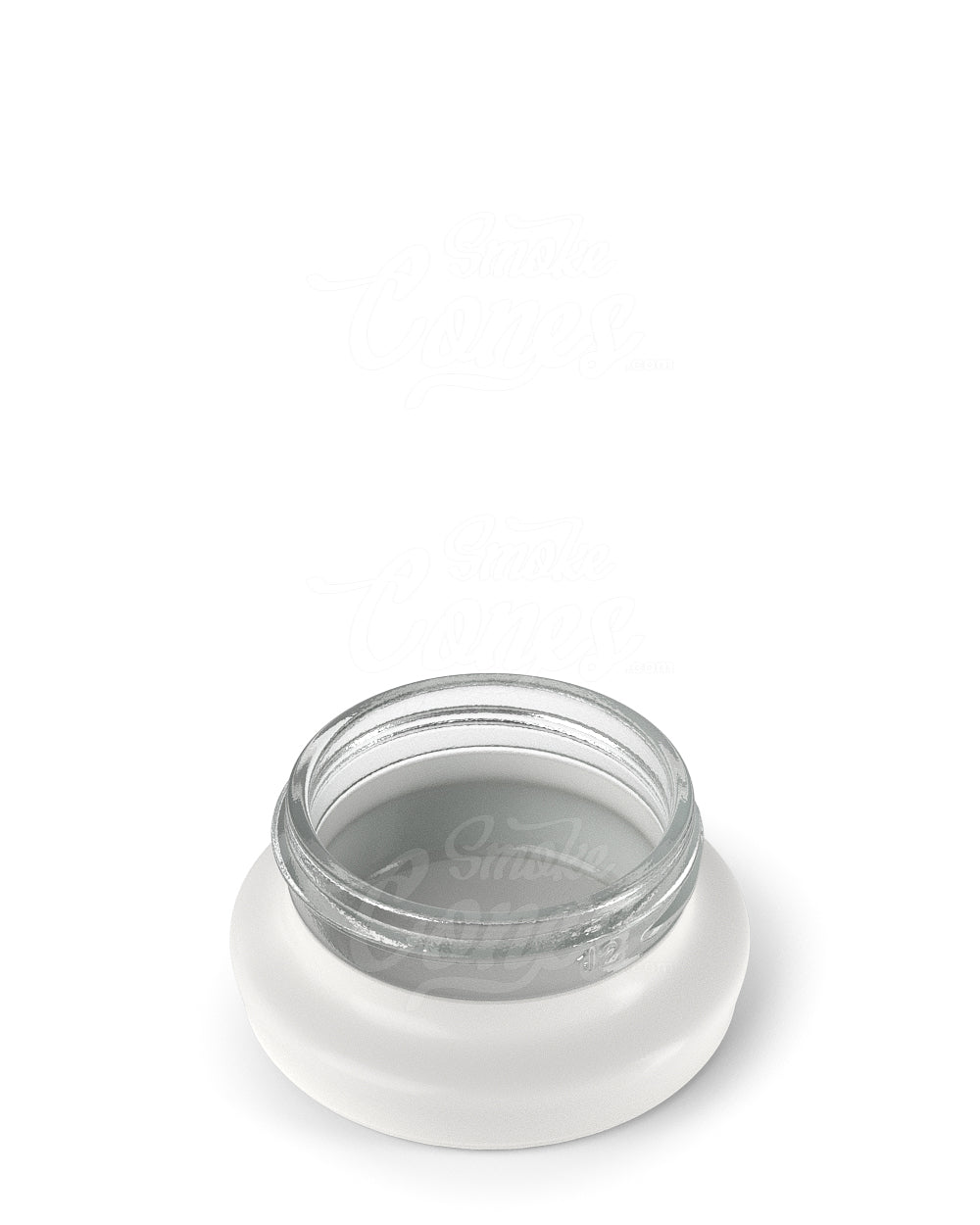 38mm White 9ml Glass Concentrate Jar 240/Box