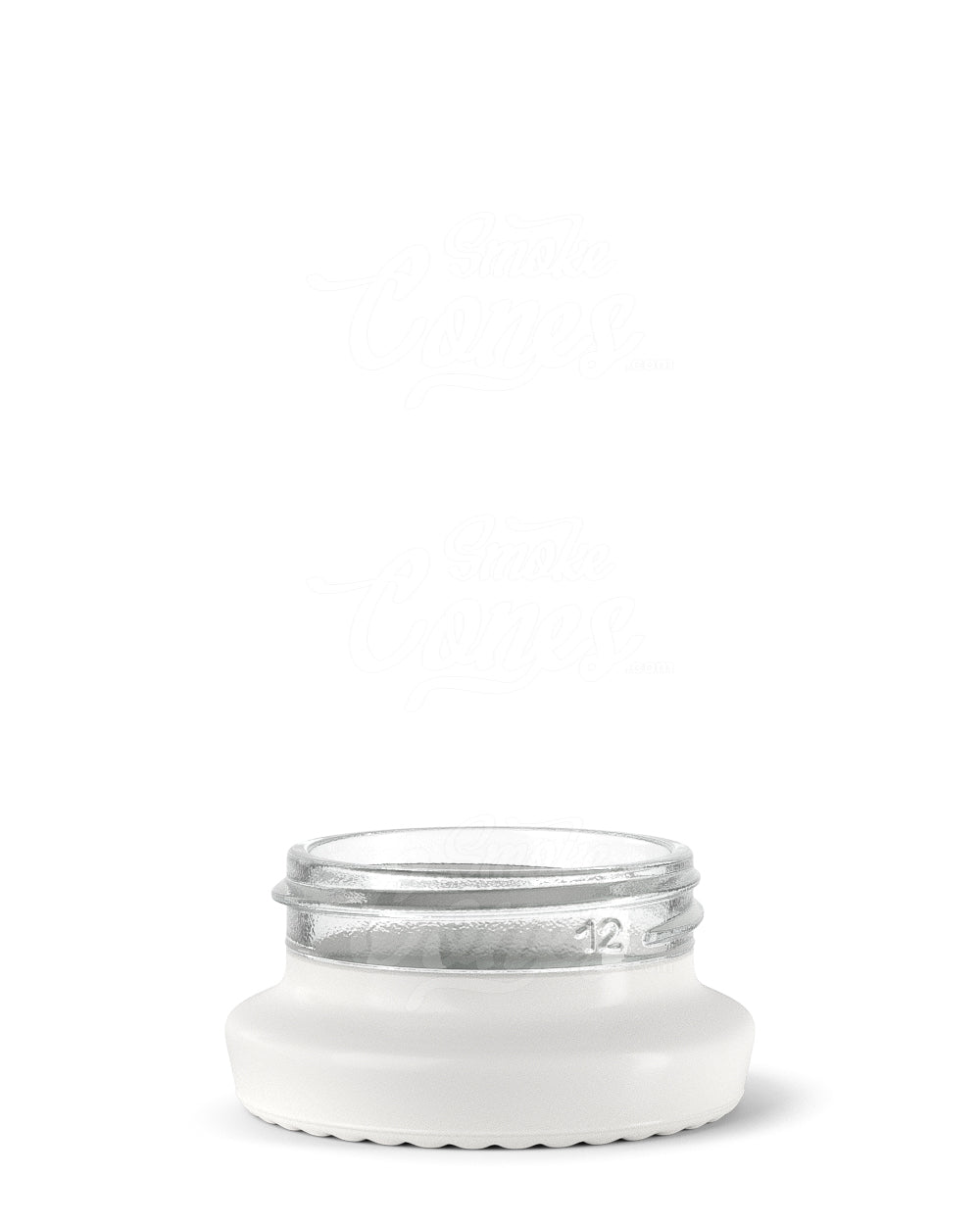 38mm White 9ml Glass Concentrate Jar 240/Box