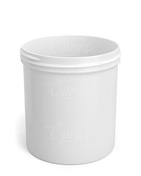 Wide Mouth Straight Sided 16oz White Plastic Jars 205/Box