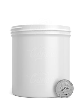 Wide Mouth Straight Sided 16oz White Plastic Jars 205/Box