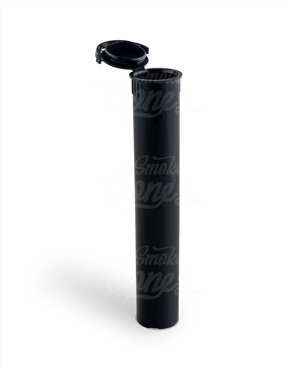 Child Resistant & Tamper Evident | Pop Top Plastic Pre-Roll Tubes (Open) | 116mm - Black - 1000 Count