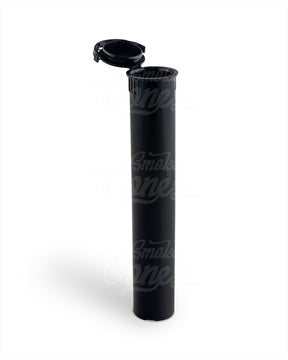 Child Resistant & Tamper Evident | Pop Top Plastic Pre-Roll Tubes (Open) | 116mm - Black - 1000 Count