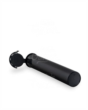 Child Resistant & Tamper Evident | Pop Top Plastic Pre-Roll Tubes (Open) | 116mm - Black - 1000 Count