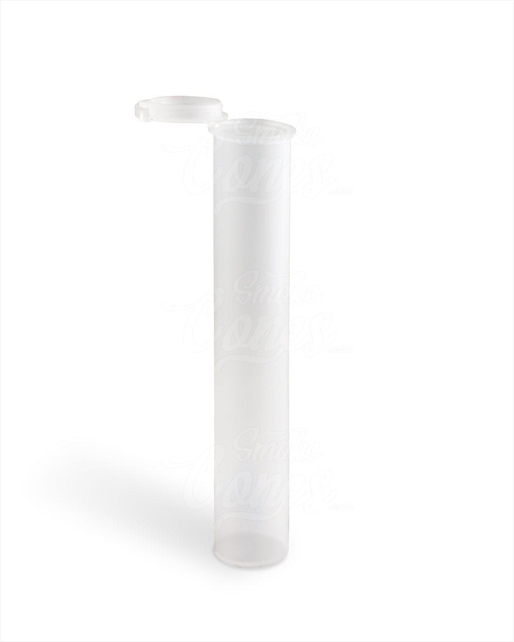 Child Resistant & Tamper Evident | Pop Top Plastic Pre-Roll Tubes (Open) | 116mm - Clear - 1000 Count