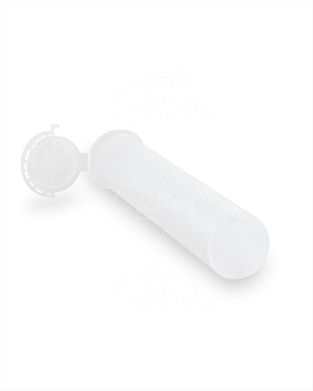 Child Resistant & Tamper Evident | Pop Top Plastic Pre-Roll Tubes (Open) | 116mm - Clear - 1000 Count