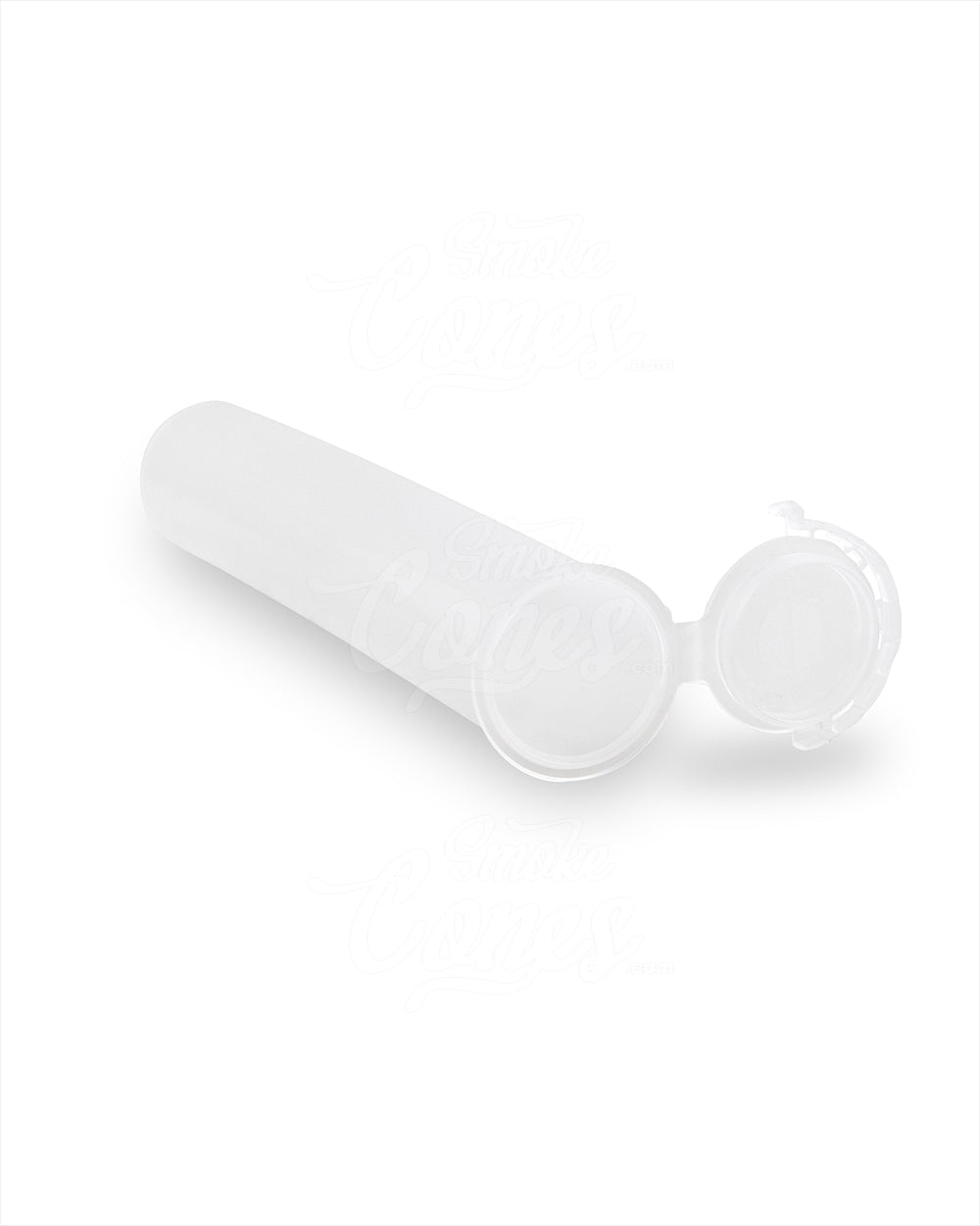 Child Resistant & Tamper Evident | Pop Top Plastic Pre-Roll Tubes (Open) | 116mm - Clear - 1000 Count