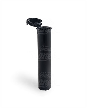 Child Resistant & Tamper Evident | Pop Top Plastic Pre-Roll Tubes (Open) | 98mm - Black - 1000 Count