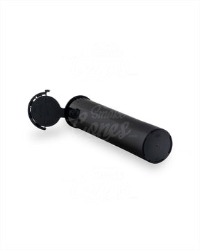 Child Resistant & Tamper Evident | Pop Top Plastic Pre-Roll Tubes (Open) | 98mm - Black - 1000 Count