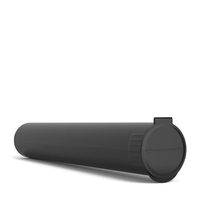 116mm Child Resistant King Size Pop Top Opaque Plastic Black USA Pre-Roll Tubes 1000/Count