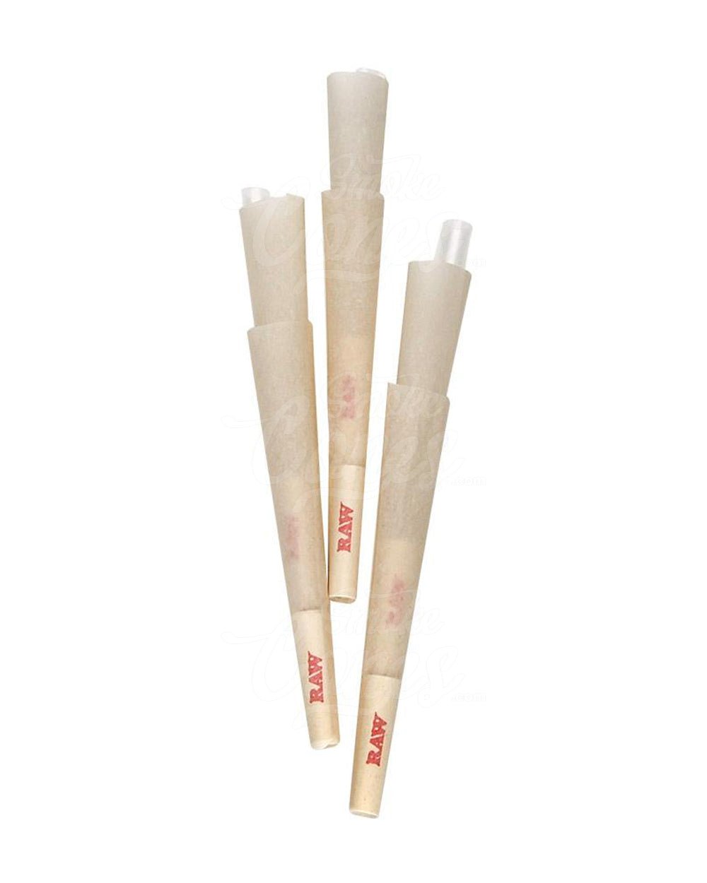 RAW 84mm Organic 1 1/4 Sized Pre Rolled Hemp Paper Cones 192/Box - 4