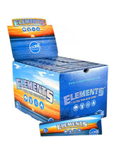 Elements 1 1/4 Sized Pre Rolled Ultra Thin Paper Rice Cones 180/Box - 1