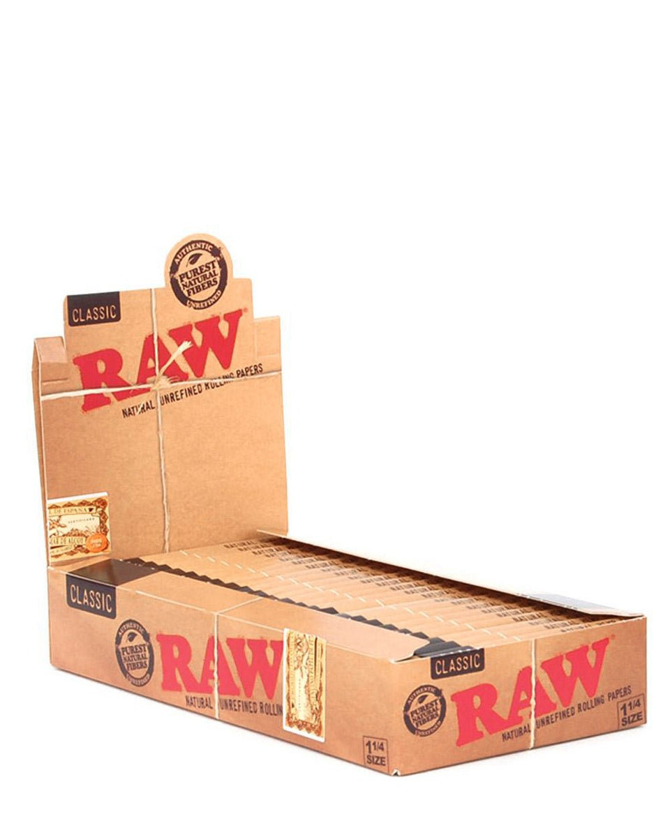 Smoke Shop Rolling Papers in the RAW 1 1-4 Size Range.