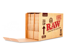 RAW King Size 109mm Unbleached Pre Rolled Cones 800/Box - 4
